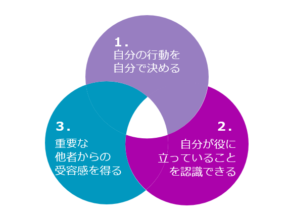 エドワード・デシの内発動機の本質を表す図